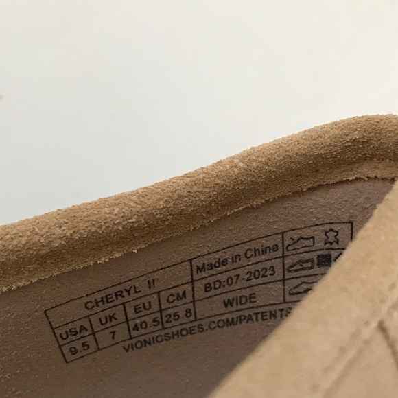 VIONIC Penny Loafer Suede Lug Sole Cheryl ll Sand Women’s Size 9.5 New in Box - Picture 10 of 16